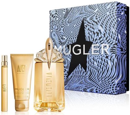 Thierry Mugler  Alien EDP 60 ml + BL 50 ml + EDP 10 ml- комплект за жени (парфюм 60 мл. +  лосион за тяло 50 мл.+  парфюм 10 мл.)