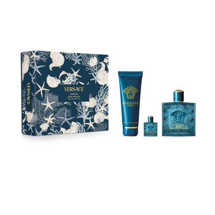 Versace Eros 100 мл + 5 мл + SG 150 мл – Парфюмна Вода за Мъже