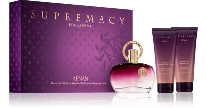 Afnan Supremacy Purple Парфюмна Вода 100 мл + Душ Гел 100 мл + Лосион за Тяло 100 мл – Подаръчен Комплект за Жени