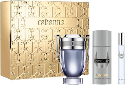 Paco Rabanne Invictus Тоалетна Вода 100 мл + 10 мл + Дезодорант 150 мл– Подаръчен Комплект за Мъже