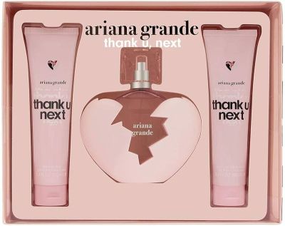 Ariana Grande Thank Next Парфюмна Вода 100 мл + Лосион за Тяло 100 мл + Душ Гел 100 мл – Подаръчен Комплект за Жени