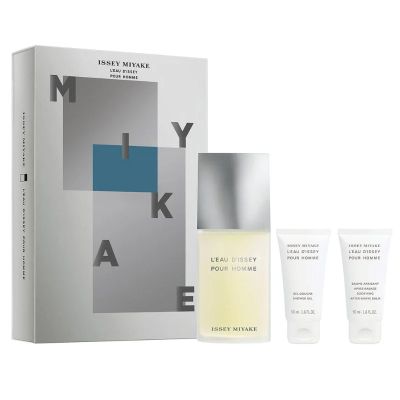 Issey Miyake L Eau Issey Тоалетна Вода 125 мл + Душ Гел 50 мл + Афтършейв Балсам 50 мл – Подаръчен Комплект за Мъже